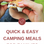 Pinterest pin for a post with Quick & Easy Campfire Meals For Families