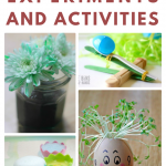 collage pin of Easter science experiments
