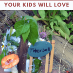 pinterest pin for a post about making fairy houses