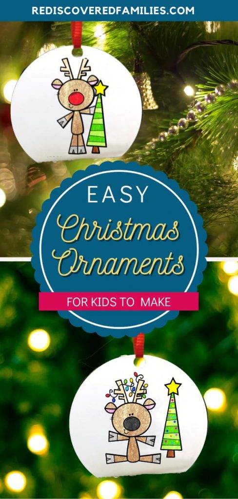 Free Printable Christmas Ornaments for Kids to Decorate | Rediscovered ...
