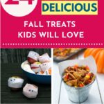 a second collage pinterest pin for fall treats for kids post