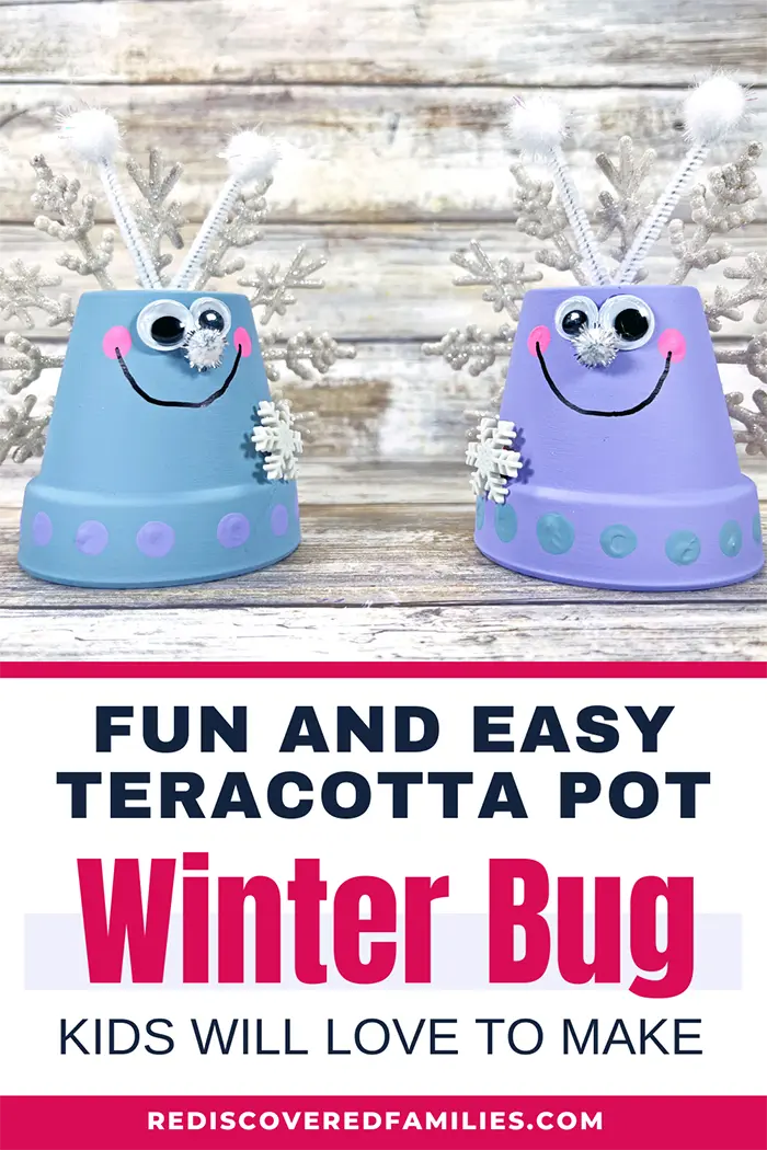 Simple Terracotta Pot Winter Bugs Craft Rediscovered Families