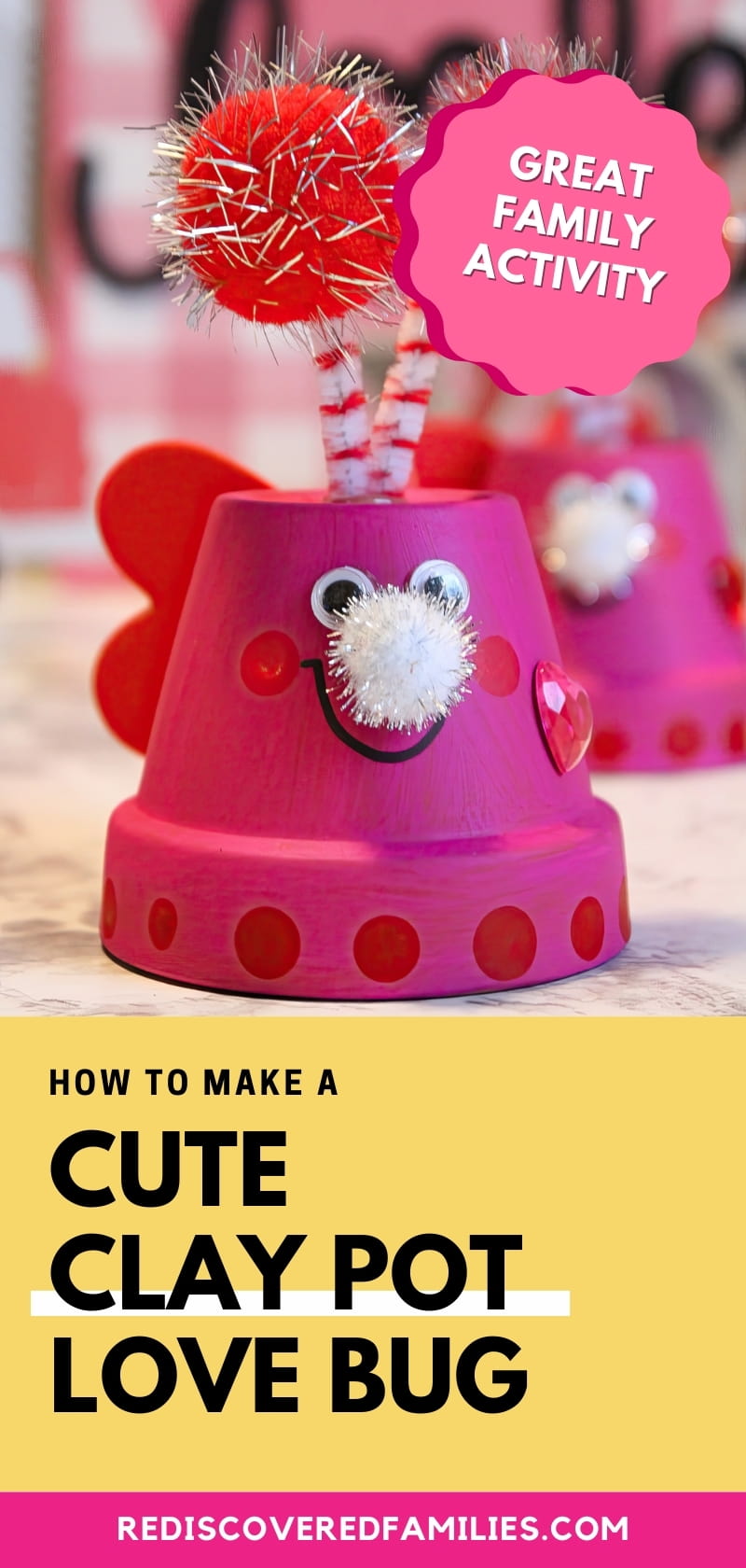 Clay pot love bugs a family friendly valentine s day activity