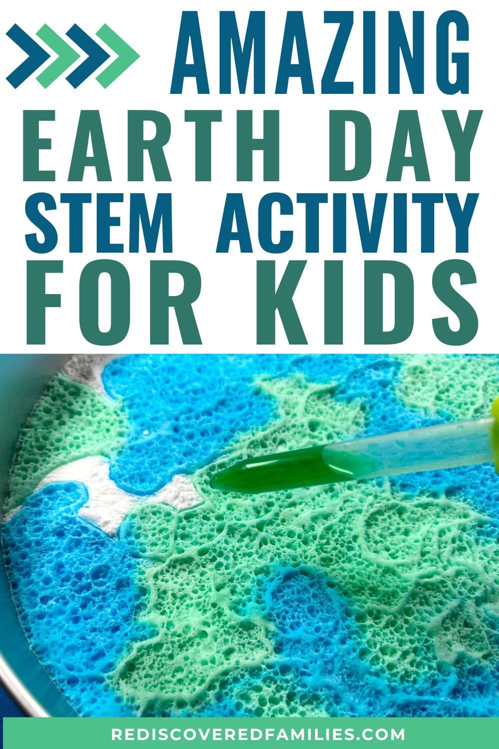 Earth day science fizzy globe experiment rediscovered families