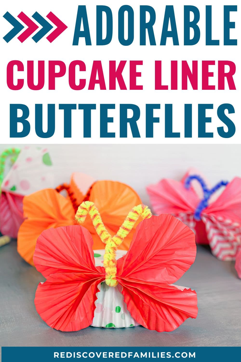 Cupcake Liner Butterflies Fun DIY Project for Children Rediscovered