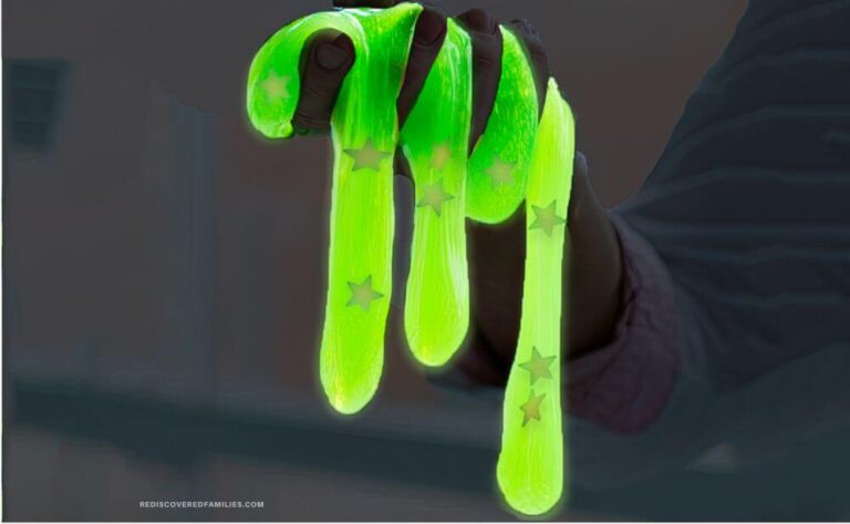 hand holding glowing slime