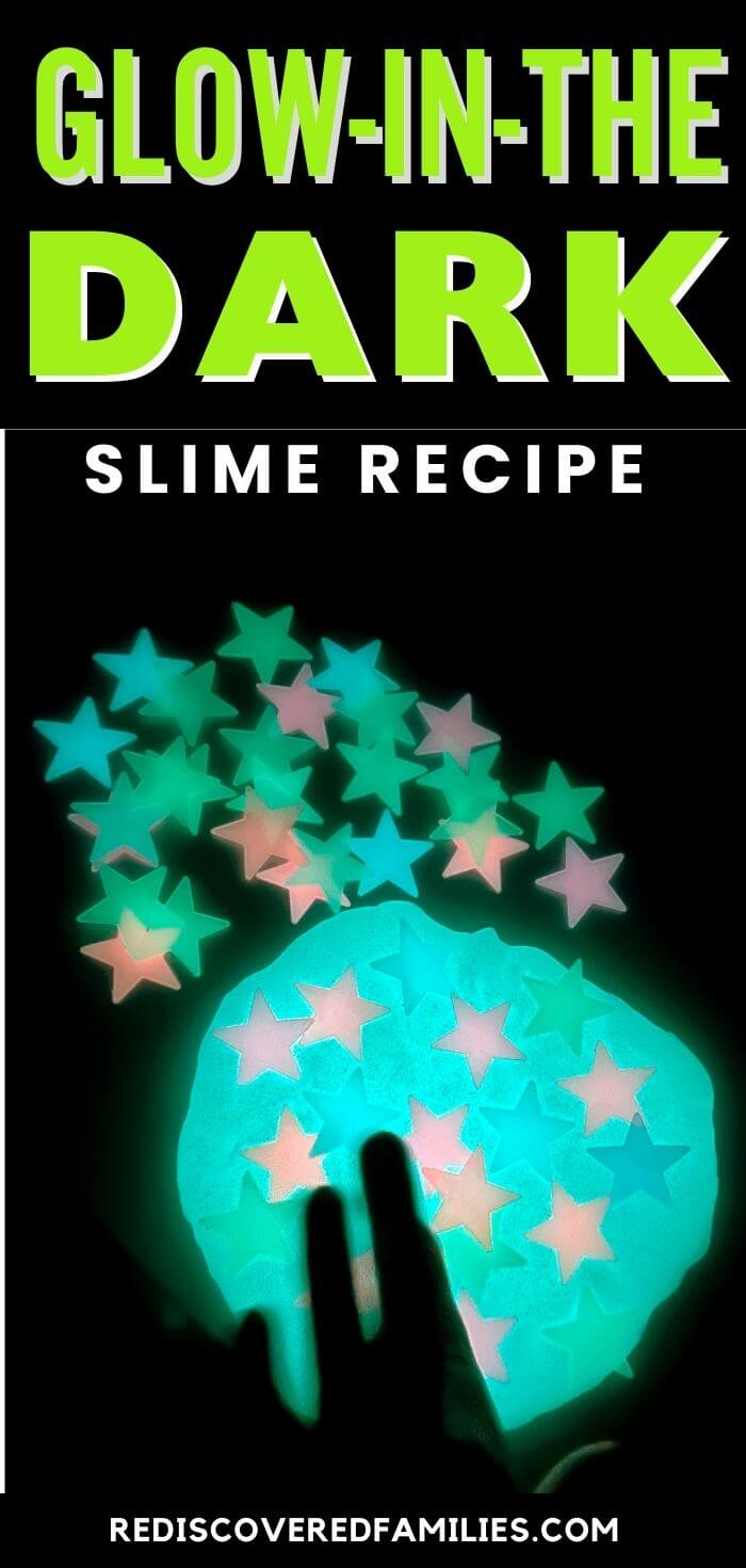How To Make Glow-In-The-Dark Slime | Rediscovered Families, image size:700x1470