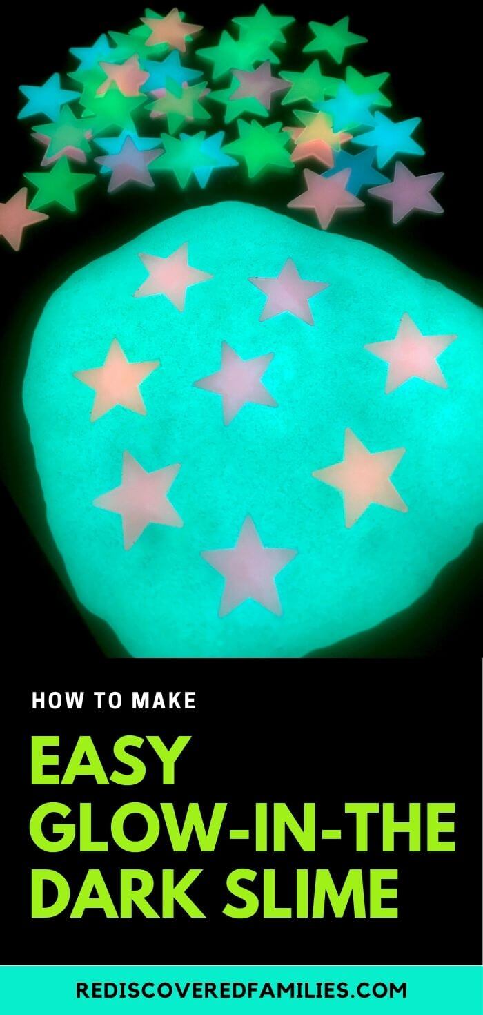 How To Make Glow-In-The-Dark Slime | Rediscovered Families, image size:700x1470