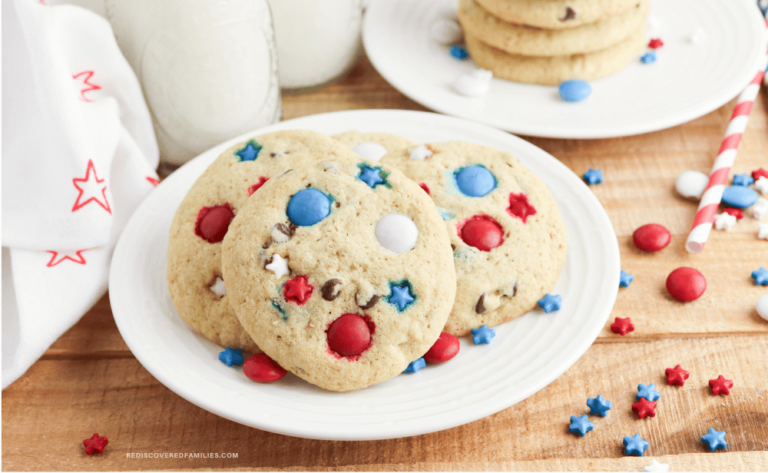 plate of patriotic cookies