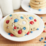 plate of Patriotic cookies
