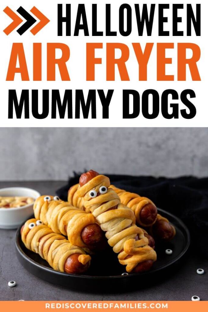 pinterest pins for air fryer mummy hot dogs