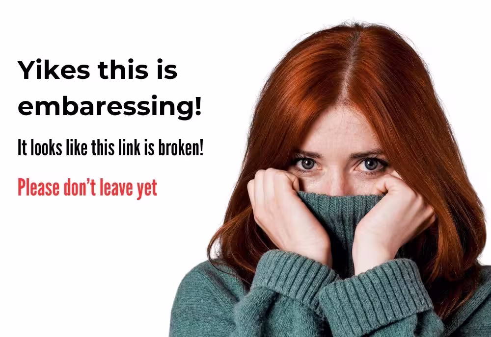 embarrassed woman hiding face in sweater